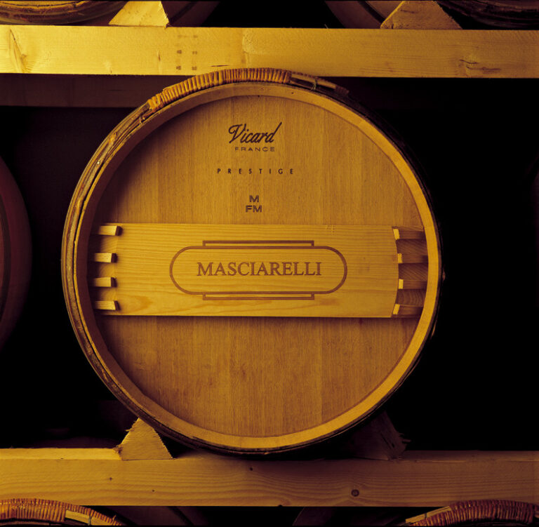 oak cask of wine